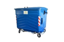 Metallsoptunna med lock