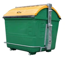 Anpassad färg/logotyp 2400/3200 liter industriell mobil soptunna